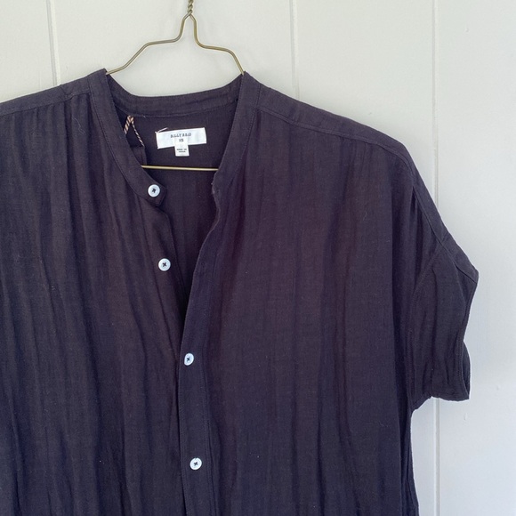 Billy Reid dolman sleeve button up dress black - Picture 4 of 12